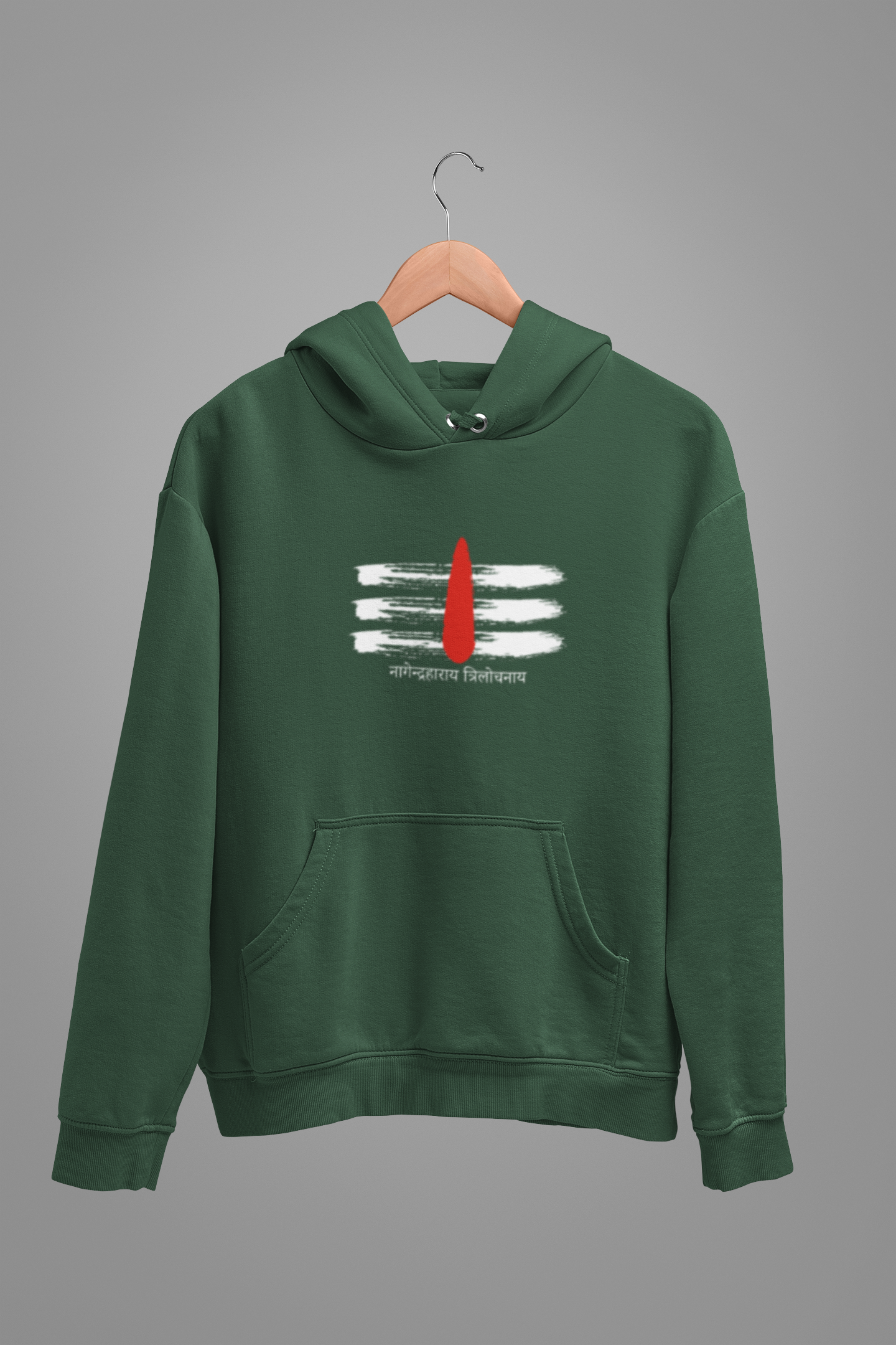 Shiva Tilak Unisex Hoodie Green Sweatshirt - Sigmatrends