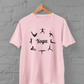 Yoga Poses Plus Size Baby Pink T-Shirt – Unisex Cotton Tee for Yoga Lovers - Sigmatrends
