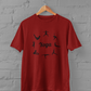 Yoga Poses Plus Size Maroon T-Shirt – Unisex Cotton Tee for Yoga Lovers - Sigmatrends
