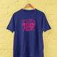 Awesome Sister Royal Blue T-Shirt for Women featuring "This Is What an Awesome Sister Looks Like" quote in bold pink typography with thumbs-up graphics. Funny sister graphic tee and perfect birthday gift for sisters. Available in sizes S-7XL - sigmatrends