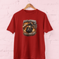Built Like a Gun Goes Like a Bullet biker Red t shirt with motorcycle graphic unisex cotton tee M to 7XL - sigmatrends