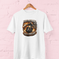 Built Like a Gun Goes Like a Bullet biker White t shirt with motorcycle graphic unisex cotton tee M to 7XL - sigmatrends