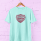 Brother Shield Typography Mint T-Shirt featuring a Brothers Forever Strong by Nature quote in deep rose pink with a vintage shield graphic design Size S-7XL - sigmatrends