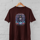 Cancer zodiac t-shirt with emotional intuitive crab design, cosmic astrology graphic unisex tee, plus size M-7XL Maroon Color - sigmatrends