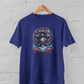 Cancer zodiac t-shirt with emotional intuitive crab design, cosmic astrology graphic unisex tee, plus size M-7XL Royal Blue Color - sigmatrends