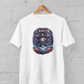 Cancer zodiac t-shirt with emotional intuitive crab design, cosmic astrology graphic unisex tee, plus size M-7XL White Color - sigmatrends