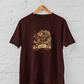 Leo Zodiac T-Shirt featuring a roaring lion graphic with celestial astrology design for men and women, available in sizes M-7XL Maroon -Sigmatrends