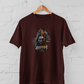 Mahakal Shiv unisex graphic maroon t-shirt with powerful Lord Shiva artwork and Trishul design - sigmatrends