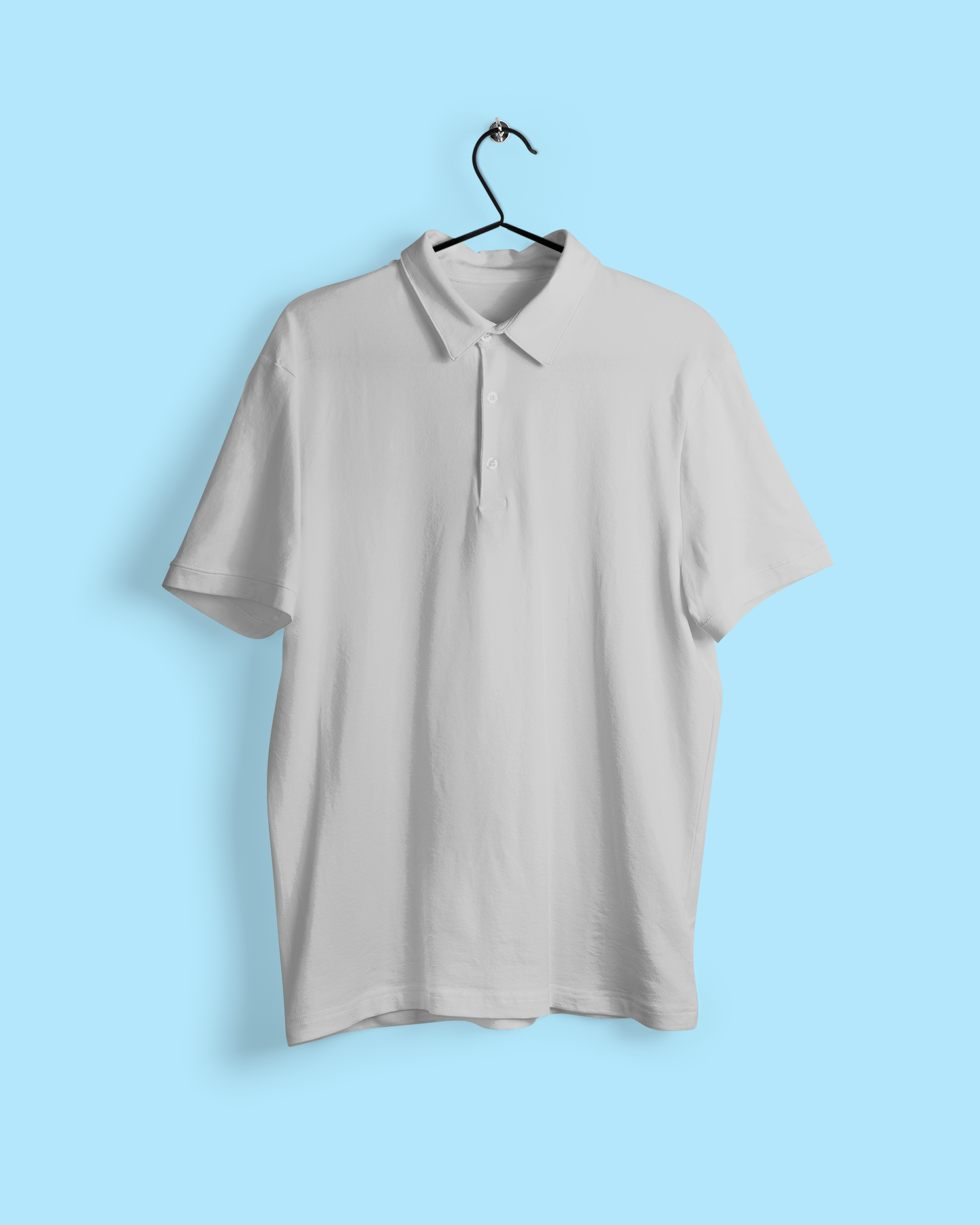 Plain Grey Plus Size Half Sleeve Polo T-Shirt - sigmatrends