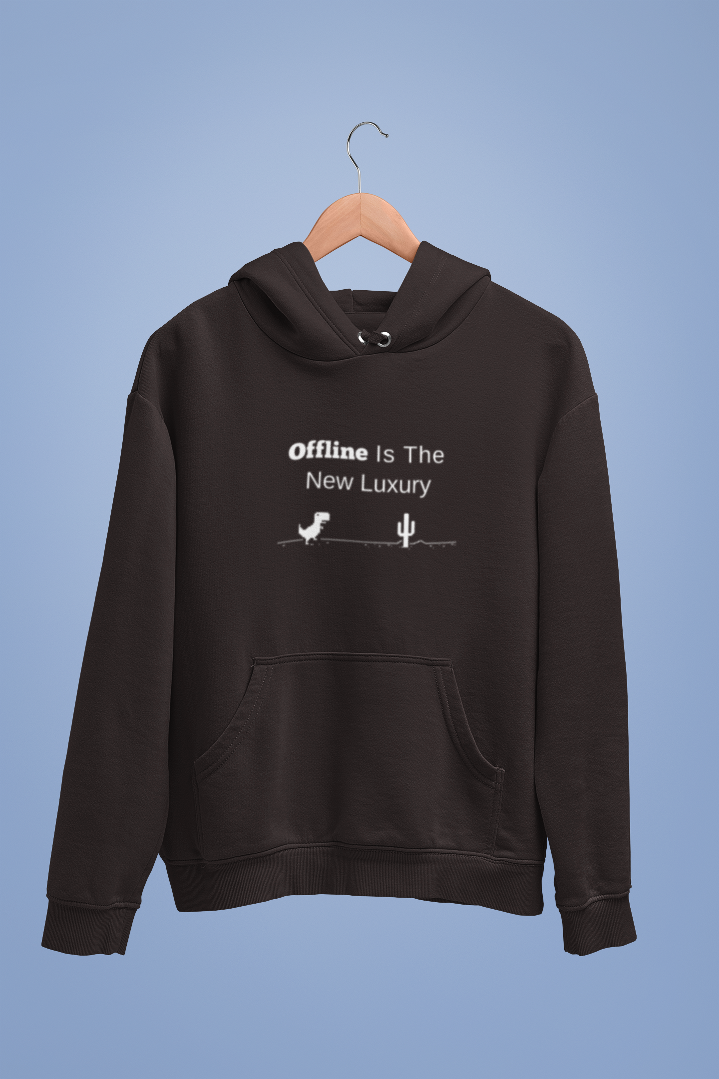 Offline Is The New Luxury Unisex Hoodie Sweatshirt Black - Sigmatrends