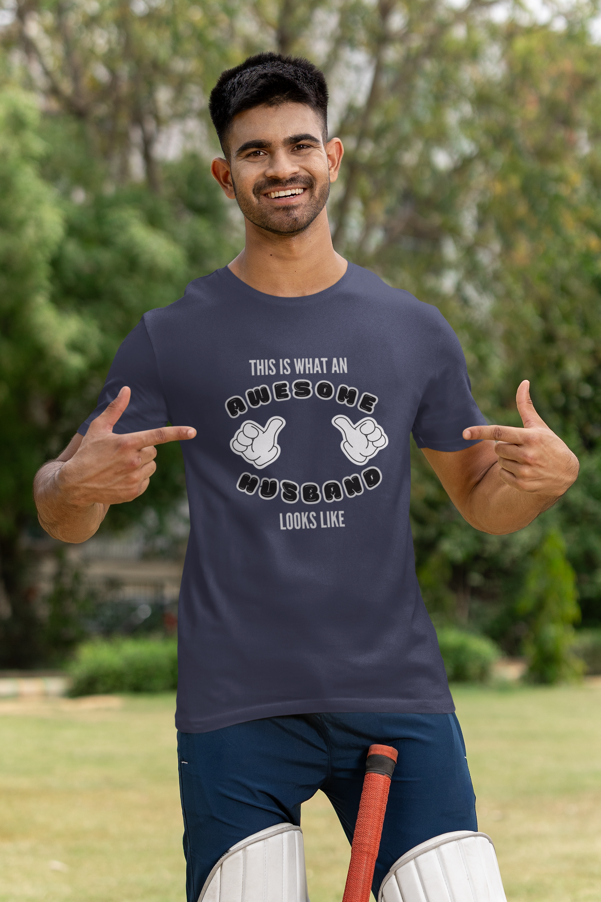 This Is What An Awesome Husband Looks Like Plus Size Navy Blue T-Shirt Sigmatrends