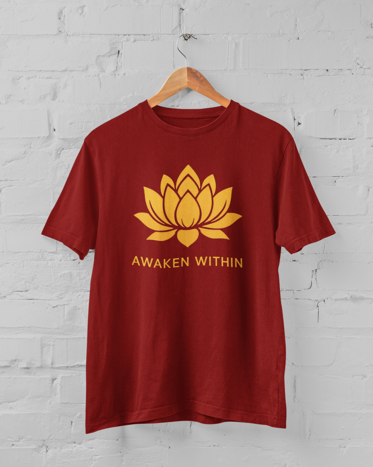 Awaken Within Unisex Plus Size Maroon T-Shirt - sigmatrends