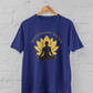 Peace Begins Within Unisex Yoga T-Shirt – Meditation Lotus Graphic Spiritual Royal Blue T-Shirt - Sigmatrends