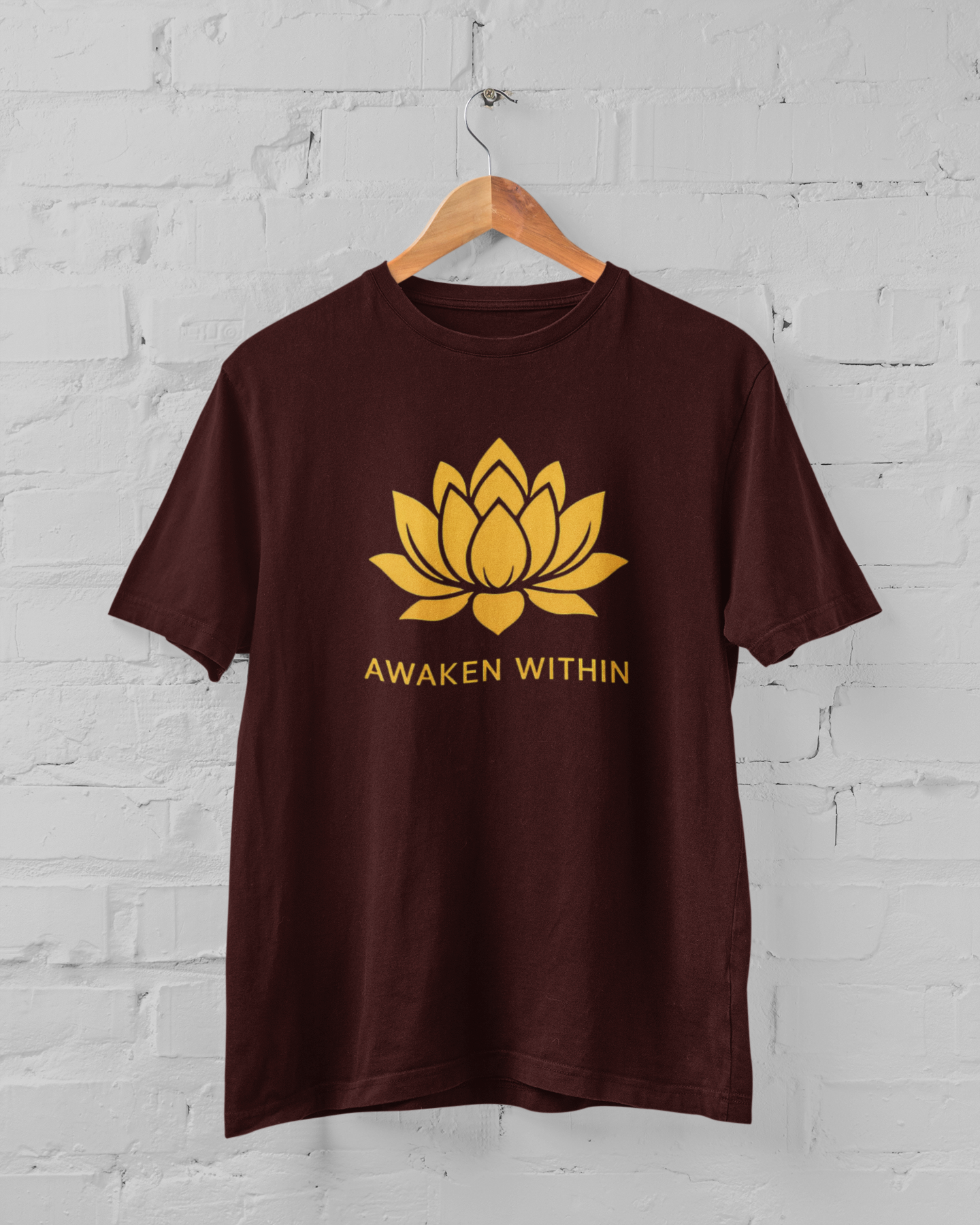 Awaken Within Unisex Plus Size Maroon T-Shirt - sigmatrends