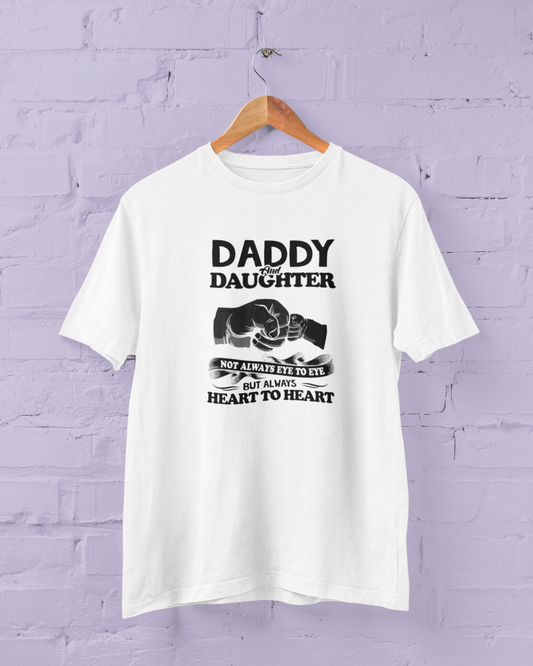 Daddy and Daughter Not Always Eye to Eye Unisex T-Shirt