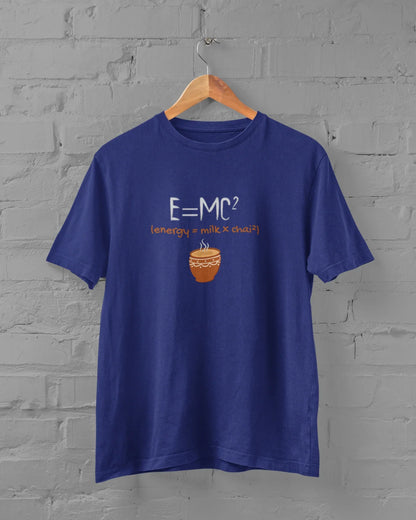 E=MC² Chai Lovers Einstein Energy Science Humor Unisex Plus Size T-Shirt - Sigma Trends