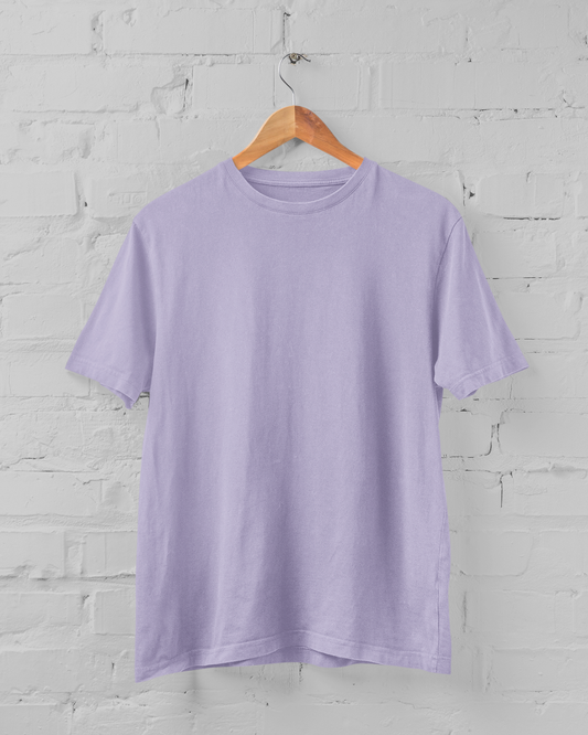 Plus Size Unisex Supima Cotton Lavender Plain T-Shirt | Size M-5XL - sigmatrends