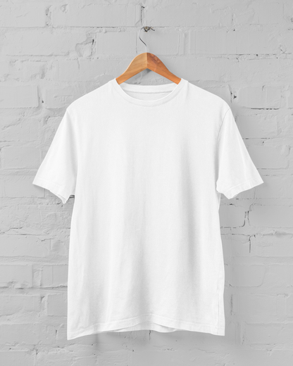 Unisex Supima Cotton Plus Size White Plain T-Shirt | Size M-5XL - sigmatrends