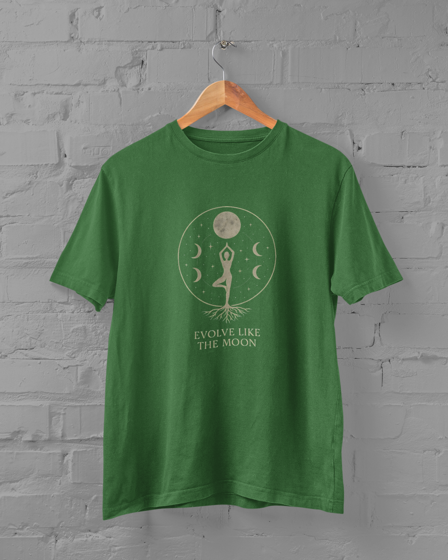 Evolve Like The Moon Plus Size Yoga T-Shirt