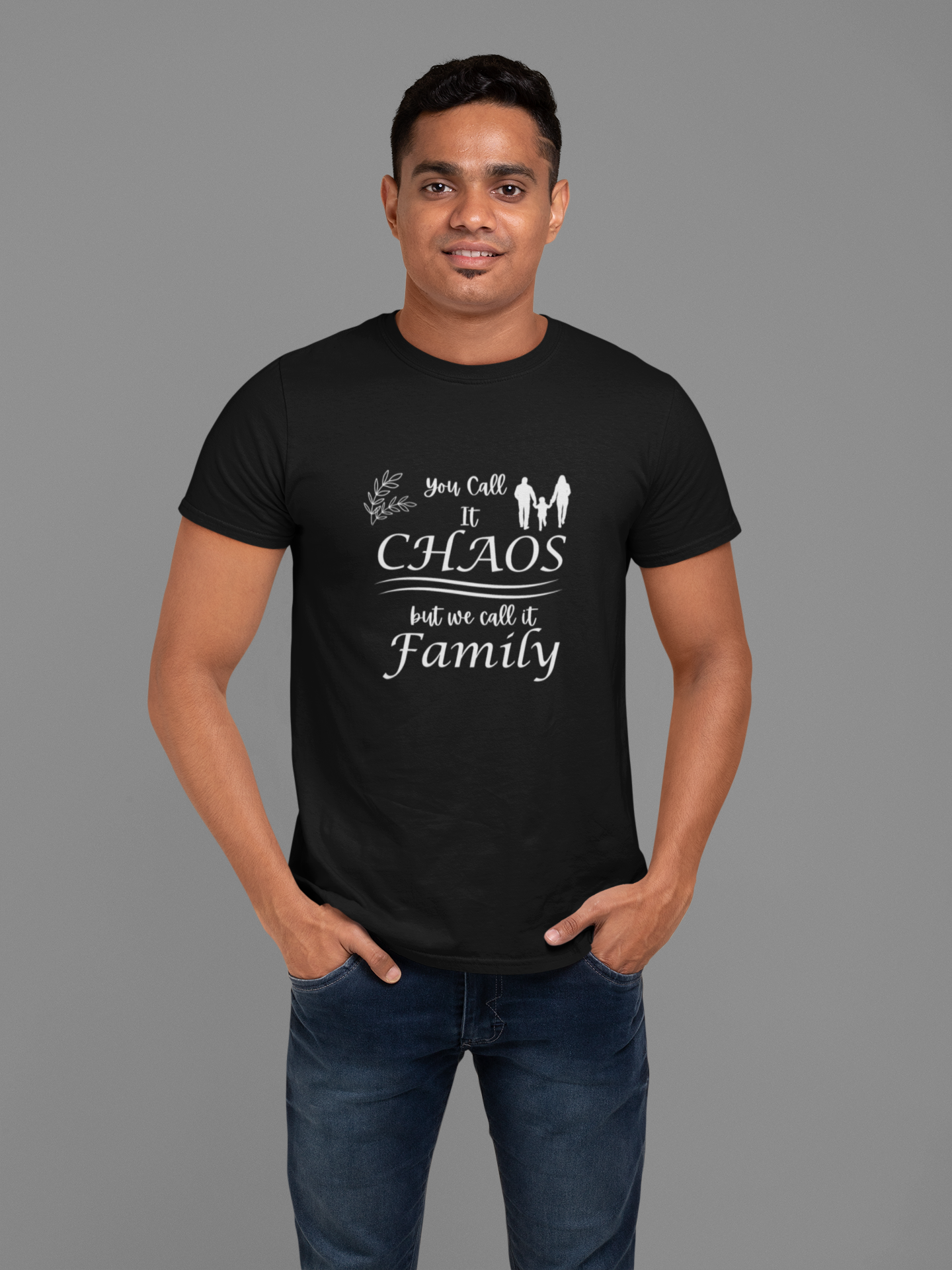 You Call It Chaos We Call It Family Plus Size Black T-Shirt Sigmatrends