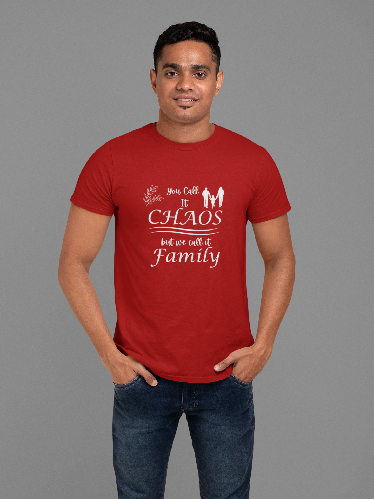 You Call It Chaos We Call It Family Plus Size Red T-Shirt Sigmatrends