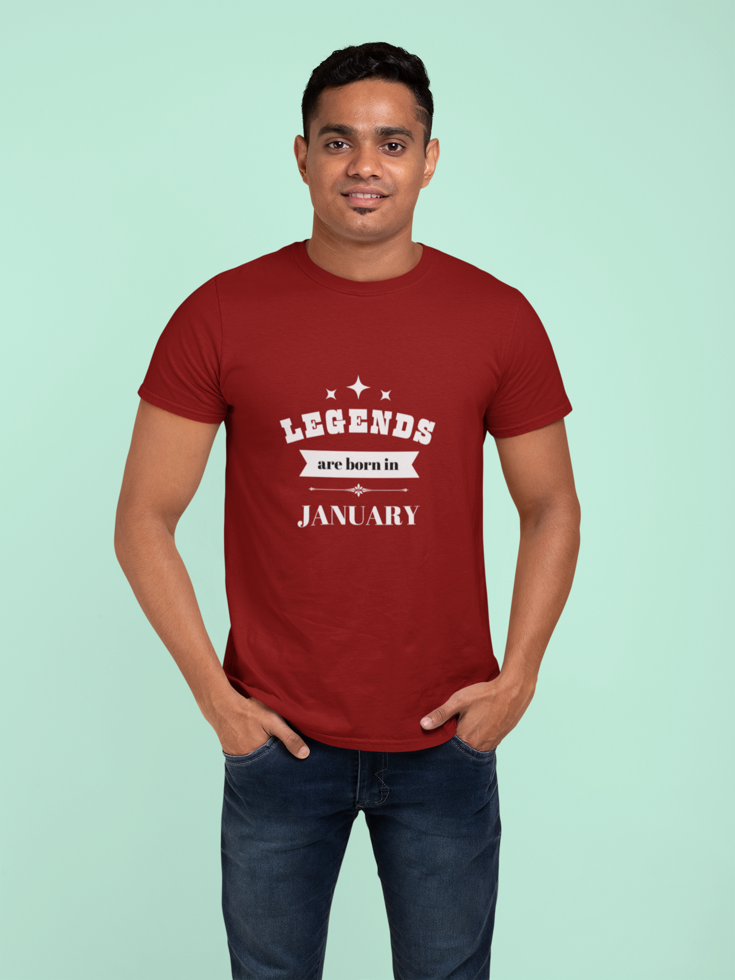 Legends Are Born In January Plus Size Maroon T-Shirt sigmatrends