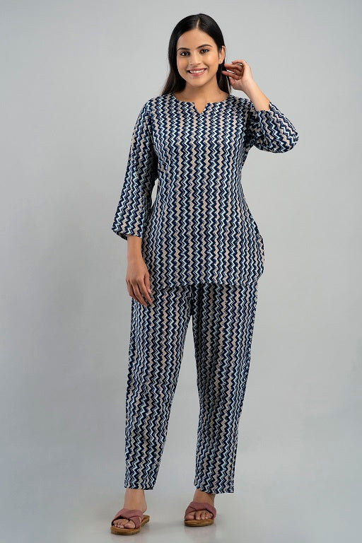 Women's Rayon Printed Plus Size Night Suit Set of Shirt and Pyjama Grey - sigmatrends