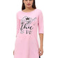Women's Cotton Printed 3/4 Sleeve Long Top with Slit